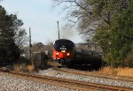 AMTK 161 leads train P080-05 away from the station